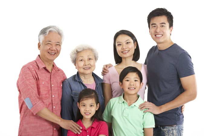 Grandparents and children